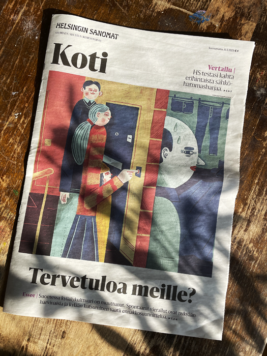 Helsingin Sanomat Editorial illustration magazine by Vesa-Matti Juutilainen