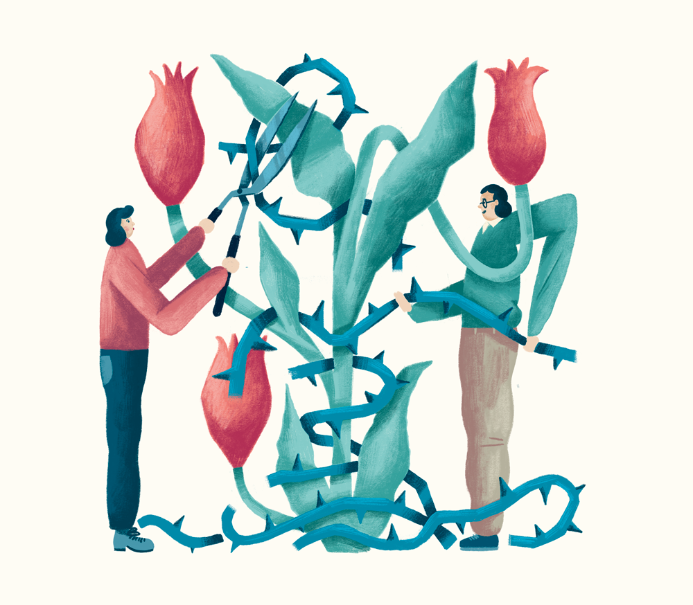 Depression-editorial-illustration-masennus-lehtikuvitus-vesa-matti-juutilainen-terveydeksi-lehti