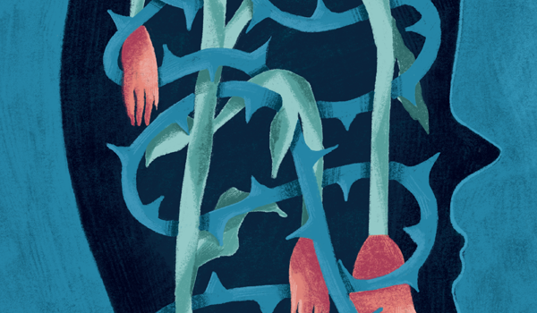 Depression-illustration-for-terveydeksi-magazine-editorial-vesa-matti-juutilainen-featured